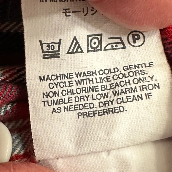 J. Crew Men's Red Midweight Flannel Plaid Shirt Large - Picture 12 of 14